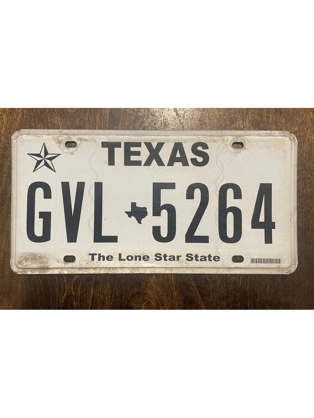 Texas License Plate TX State USA American Vintage Lonestar State GVL 5264